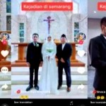 Wanita berjilbab menikah di gereja viral/net-1646804007