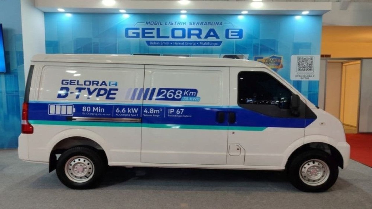 DFSK menghadirkan dua model andalannya, yakni DFSK Gelora E dan DFSK Super Cab di GIICOMVEC 2026. (Foto: Dok/Istimewa)