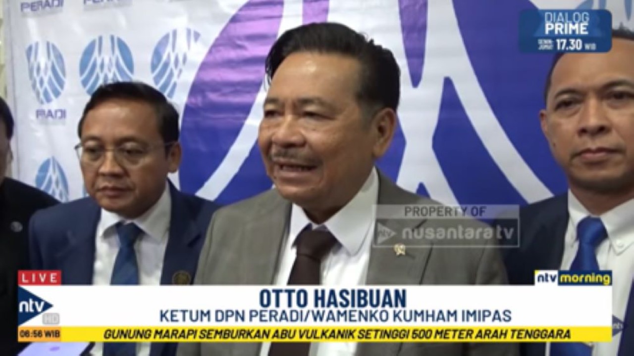 Ketua Umum DPN Peradi/Wamenko Kumham Imipas Otto Hasibuan