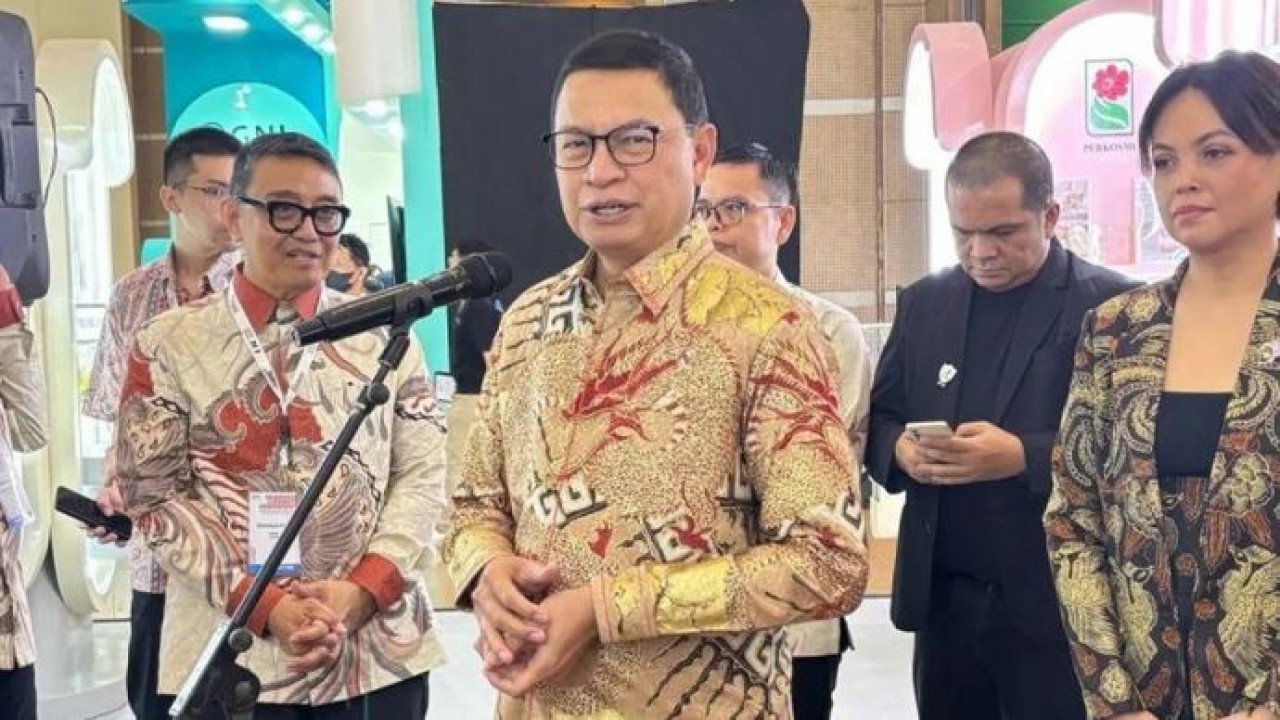 Kepala Badan Pengawas Obat dan Makanan (BPOM) Taruna Ikrar saat menghadiri Indonesian Cosmetics Ingredients yang digelar di Jakarta, Rabu 6 Mei 2026. ANTARA/ (Sinta) (Antara)