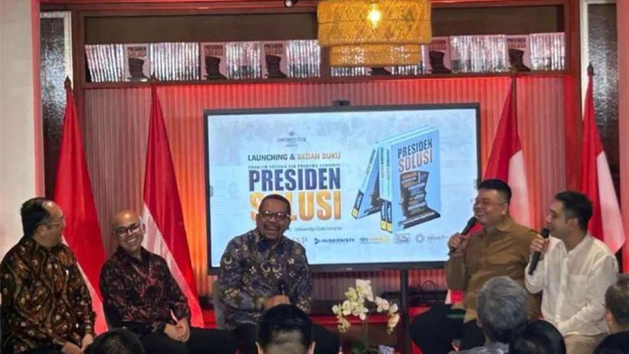 Peluncuran buku "Presiden Solusi". (Foto: ANTARA)