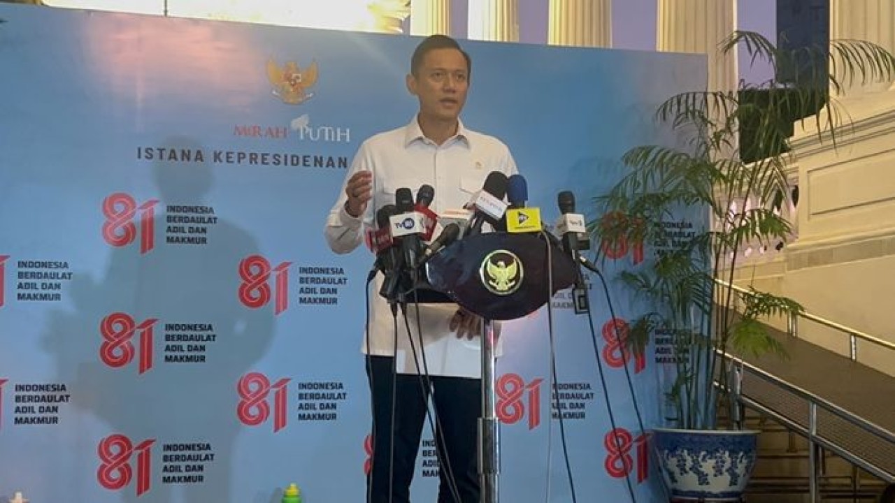 Menteri Koordinator Bidang Infrastruktur dan Pembangunan Kewilayahan Agus Harimurti Yudhoyono (AHY) (NTVnews)