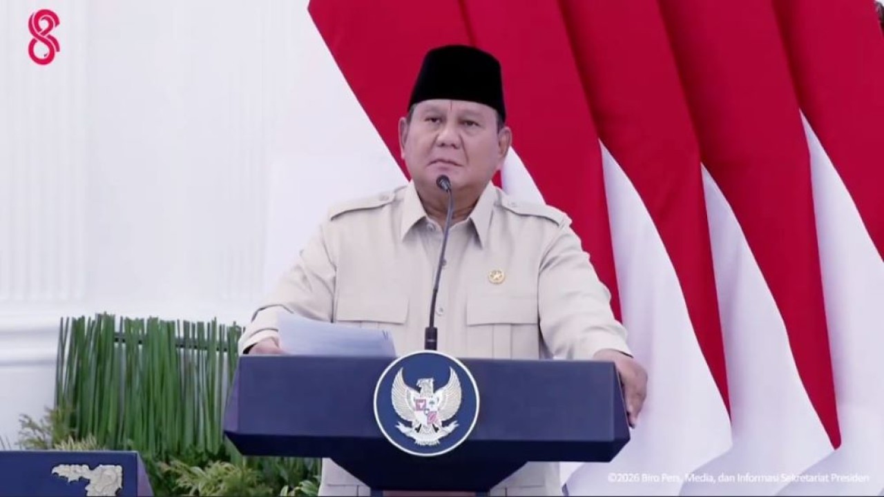 Presiden Republik Indonesia Prabowo Subianto. (Bakom RI)