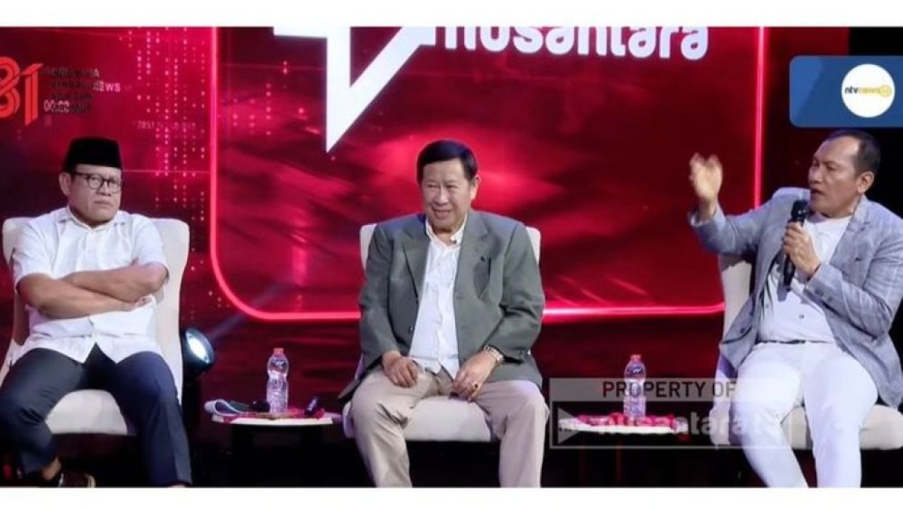 Mantan Wakil Ketua Komisi Pemberantasan Korupsi (KPK), Saut Situmorang saat menjadi narasumber dalam program Suara Nusantara bertajuk "Febrie Melawan: Keadilan Dipertaruhkan?" yang tayang di Nusantara TV, Rabu, 19 Agustus 2026. (Foto: Dok/Nusantara TV)