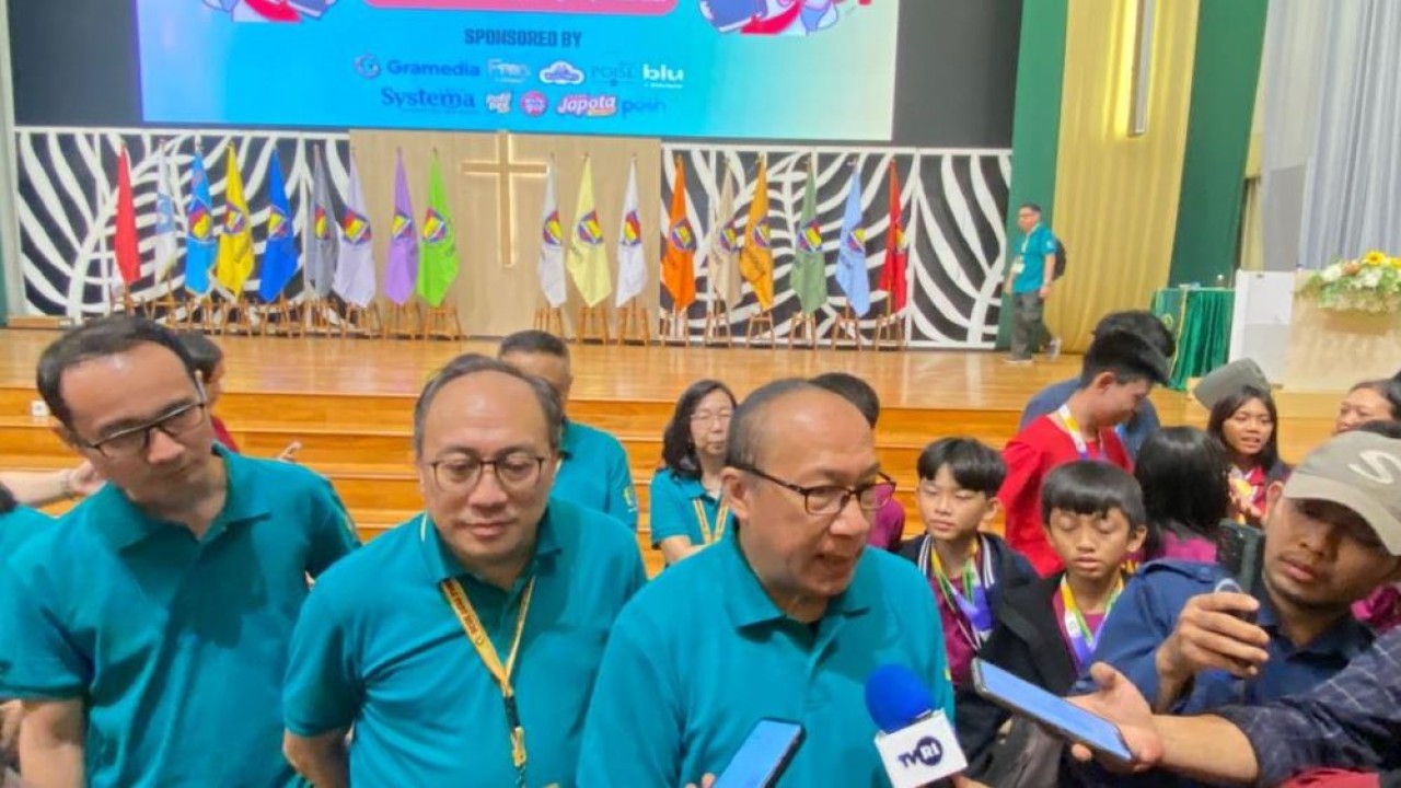 Ketua Yayasan BPK Penabur, Adri Lazuardi memberikan keterangan terkait penyelenggaraan Bible Fest GKI Fest 2026/ist