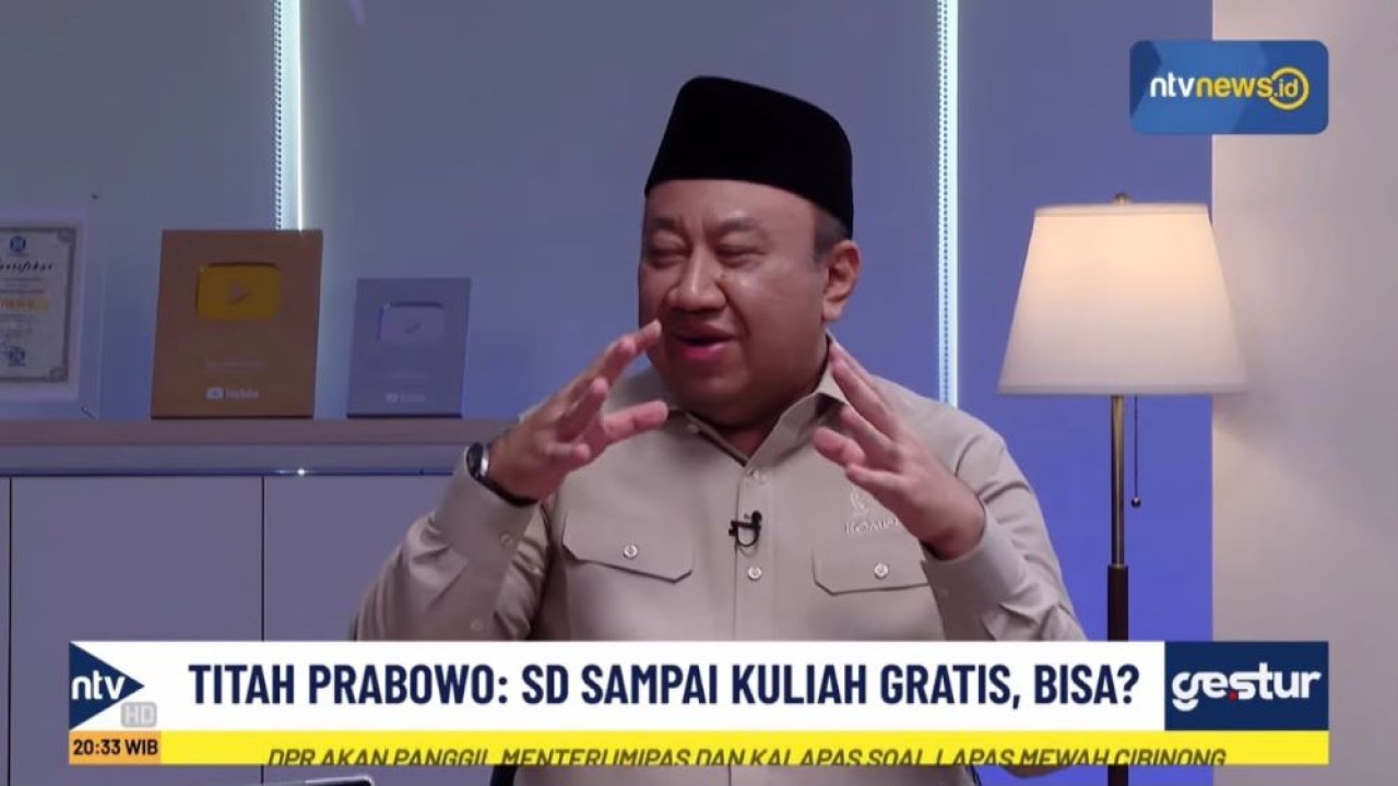 Wakil Ketua Komisi X DPR RI, Lalu Hadrian Irfani dalam program GESTUR di Nusantara TV
