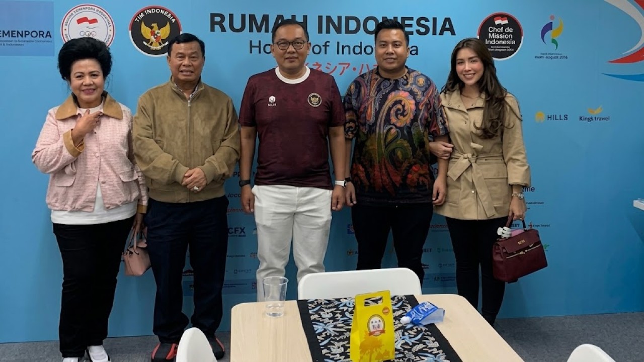 Preskom NT Corp Nurdin Tampubolon bersama istri Lince Berliana Tobing didampingi Direktur NT Corp Tommy William Tampubolon bersama jajaran BOD menyambangi Rumah Indonesia yang berlokasi di Aichi & Nagoya Jepang untuk mendukung perjuangan para atlet Indonesia di ajang Asian Games 2026.