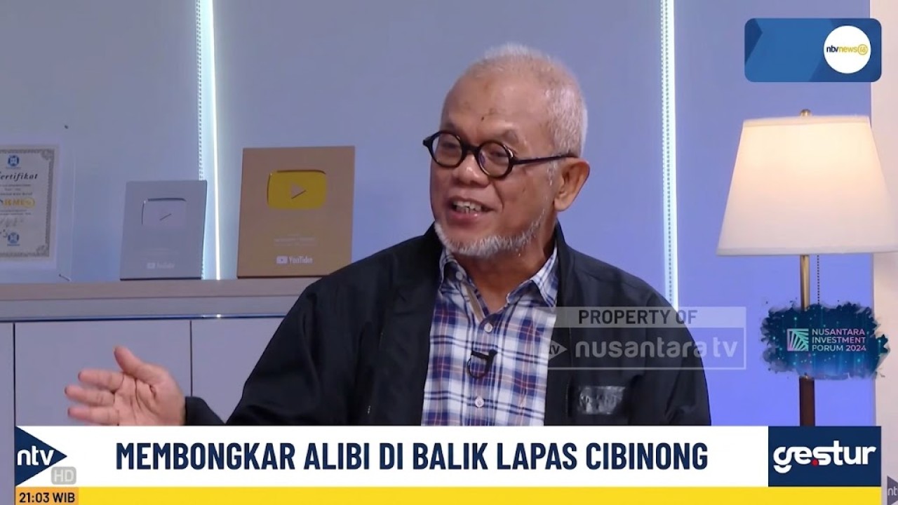 Pakar Hukum Pidana, Abdul Fickar Hadjar dalam program Gestur di Nusantara TV