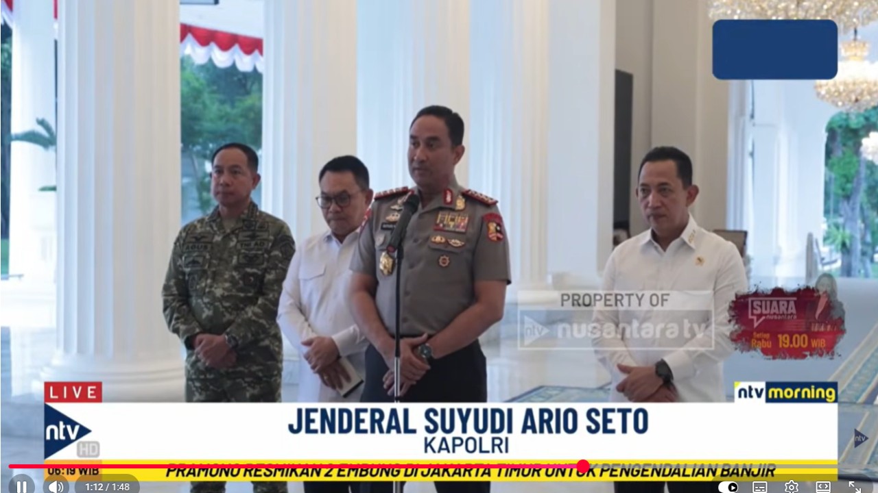 Kapolri Jenderal Suyudi Ario Seto sebut ada keterlibatan asing dalam kasus karhutla di Indonesia